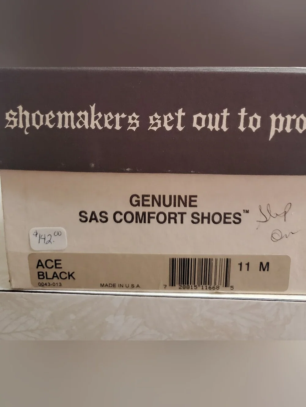 SAS Men's Black Leather Slip-On Penny Loafers
